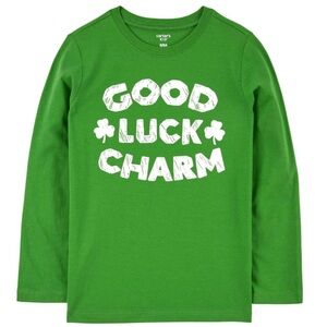 Carter’s Boys Good Luck Charm Shamrock St. Patrick’s Day Clover Tee Shirt
